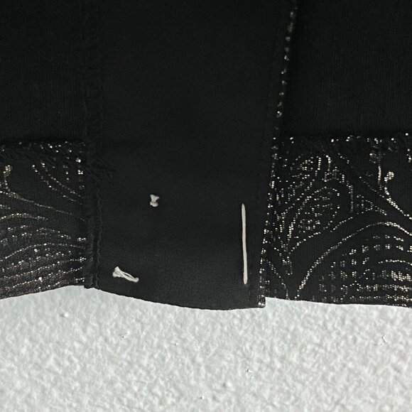 J McLaughlin Belinda Sheath Dress Zahara Jacquard Metallic Sleeveless Black 6‎ - Picture 6 of 11